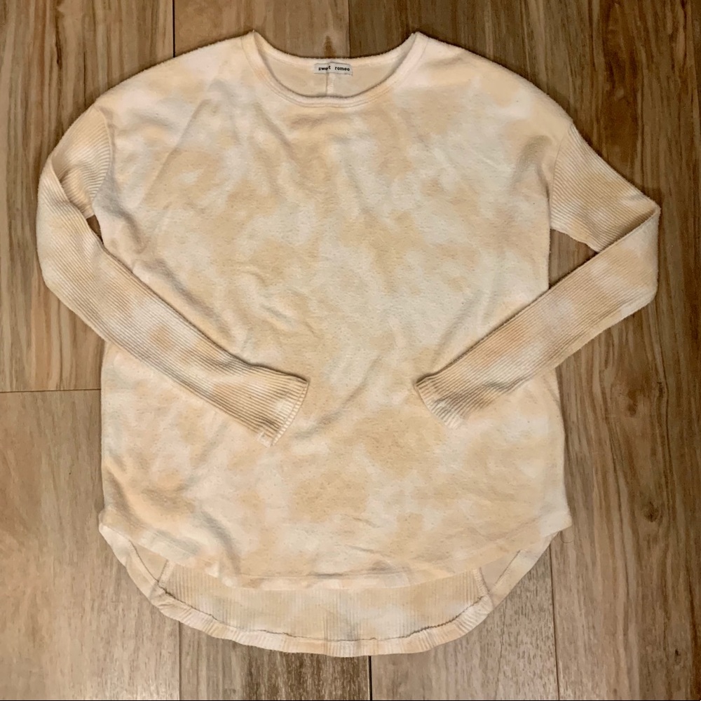 Women’s Sweet Romeo Tie Dye Long Sleeve Top Size XS